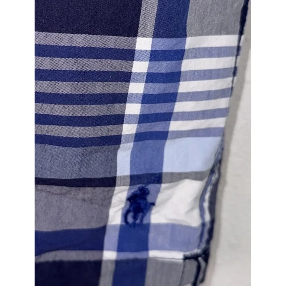 Polo Ralph Lauren‎ Swim Trunks XL Blue Plaid Lined 5
